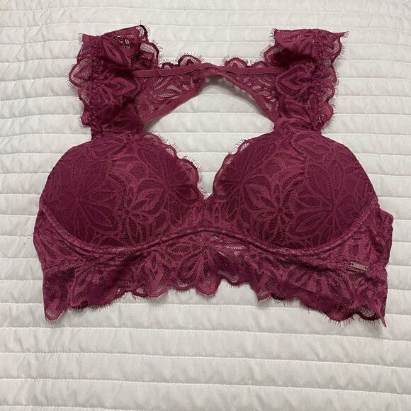 Pink Victoria Secret Date Push Up Bralette Bra Women Size M - Picture 1 of 8